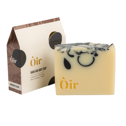 ÒIR Soap - Cedarwood, Clary Sage, Rose, Geranium, Vetiver